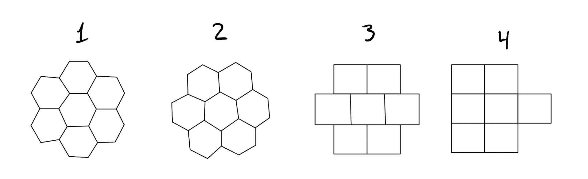 First image visualizing how I decided to interpret the hexagonal grid in a normal array.